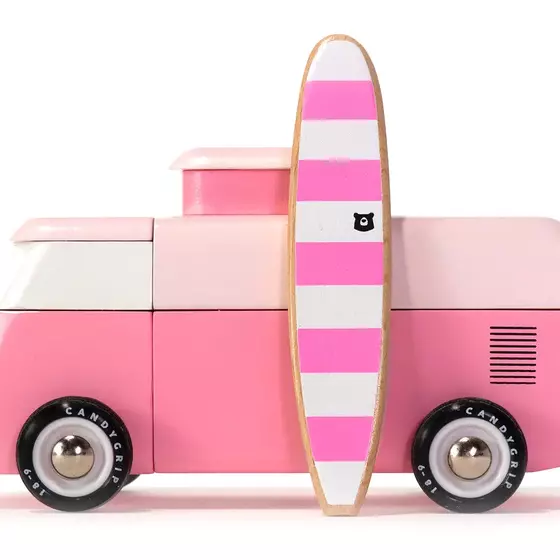 VW Beach Bus Pink von Candylab