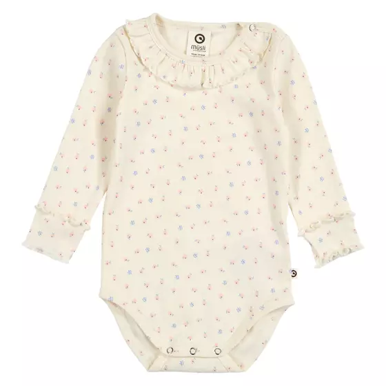Müsli by Green Cotton Body Langarm Spring Tofu Shell Blue