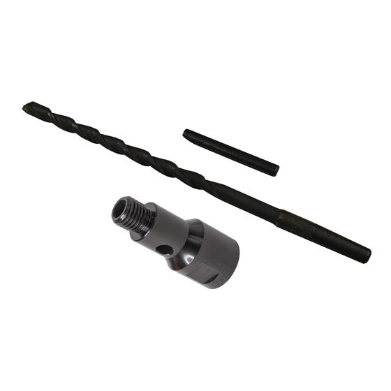 Adapter inkl. Zentrierbohrer & Austreiber für M 16 Bohrkronen <br> 5/8"-16UN, SDS-Plus- , 6-kant- oder M18-Anschluss