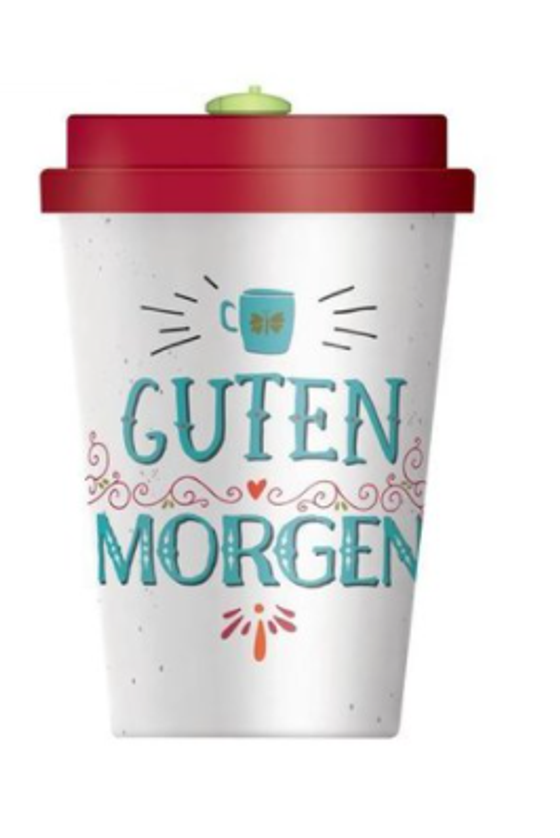 Becher | Trinkbecher to Go / Happy Bamboo  - Guten Morgen
