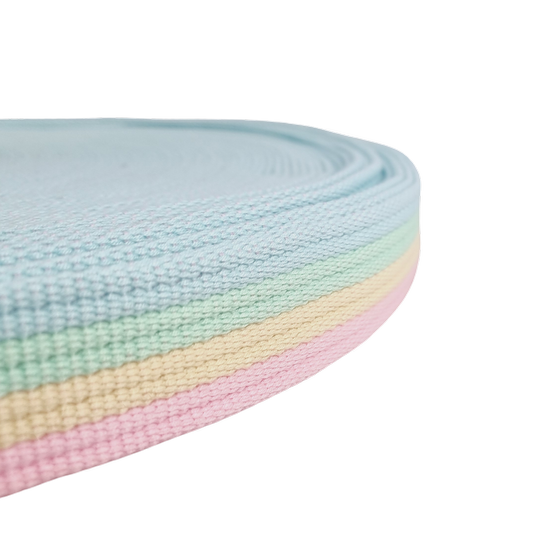 Gurtband 32mm Streifen pastell