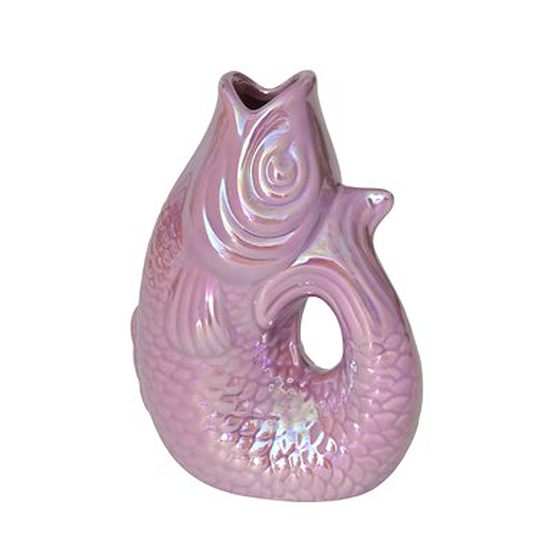 GIFTCOMPANY Karaffe - Vase FISCH XS 0,2L - violett rainbow
