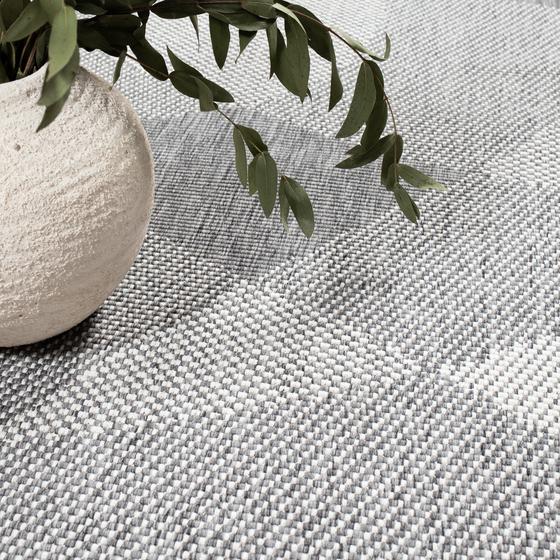 DUO Rug wendbarer Teppich silber