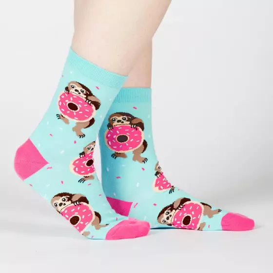 SOCK it to me Strümpfe SNACKIN' SLOTH W0100 - hellblau-pink