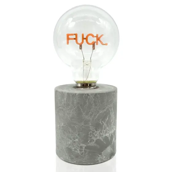 MEA-Living Tischleuchte Lucia FUCK LED-Lampe - batteriebetrieben 
