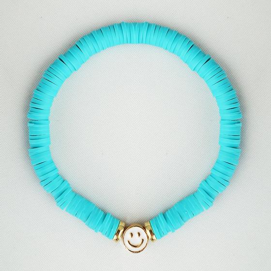 goldmarie Armband SMILE - hellblau 