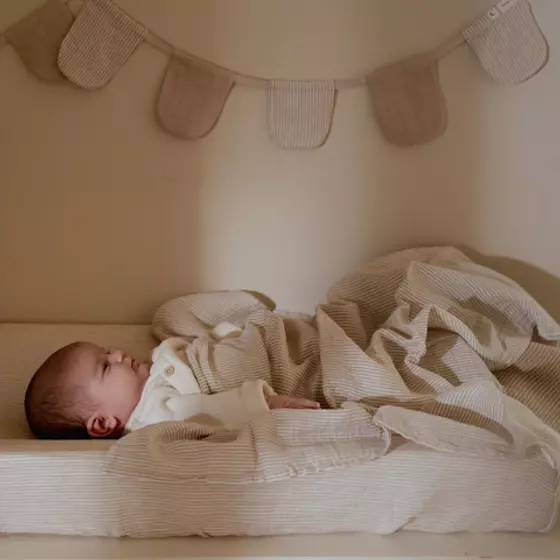 Little Dutch Musselintuch Swaddle Pure Soft Beige