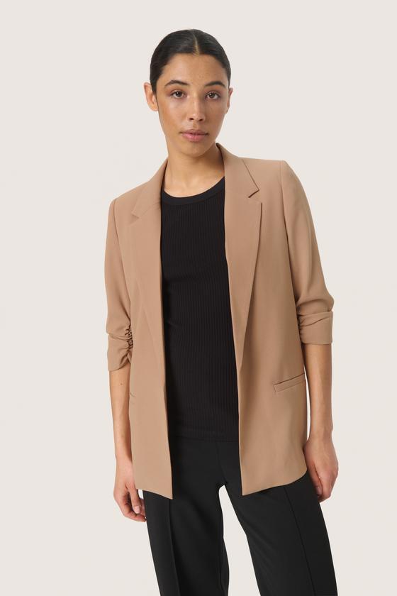 SOAKED IN LUXURY Blazer Shirley 30403608 camel