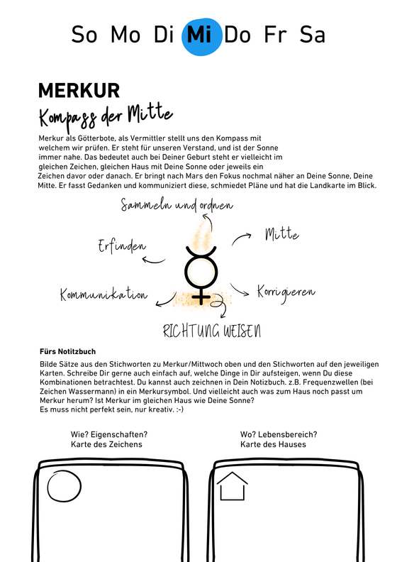Wochenzyklus - mit dem Flow der Energien (kostenloses PDF)