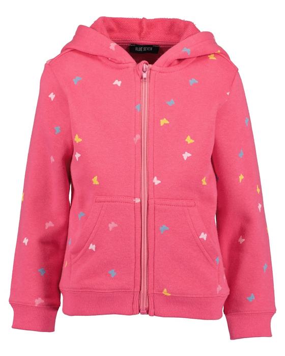 Sweatjacke "Schmetterlinge", pink