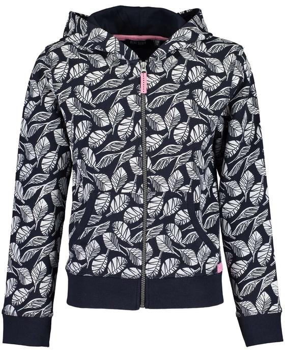 Sweatjacke "Blätter" mit Kapuze, Baumwolle