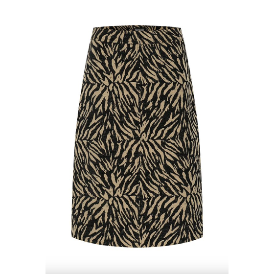 SOAKED IN LUXURY Jacquard Rock SLLYLIA 30407237 - Zebramuster - schwarz-sand