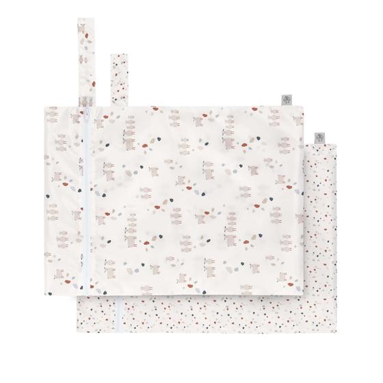 Lässig Nasstasche Wet Bag 2 St. Tiny Farmer Dots Sheep