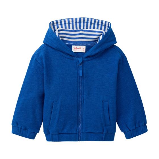 People wear Organic Sweat Jacke Royalblau