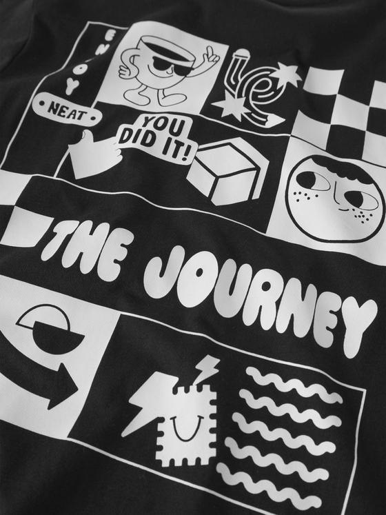 Name It T-Shirt The Journey Schwarz