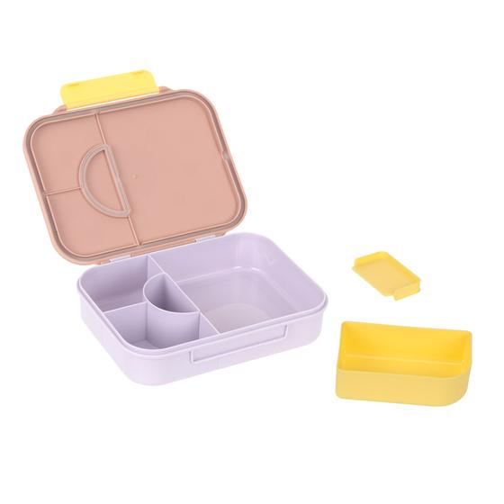 Lässig Brotdose - Bento Lunchbox Pattern Party Rosa