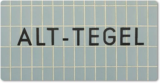 Alt.Tegel U-Bahn Souvenir Magnet Berlin von tom bäcker - U6 - U Bahnhof - Ubahn - Reinickendorf Endstation