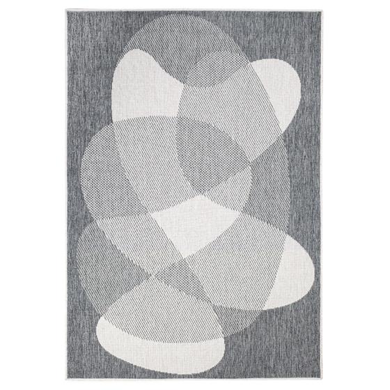 DUO Rug wendbarer Teppich silber
