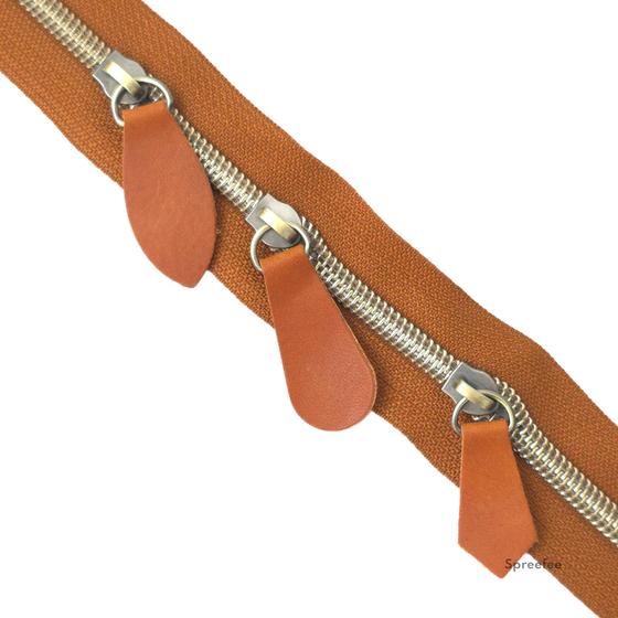 lederschieber Endlos-Reißverschluss für DIY-Taschenprojekte jetzt bei Spreefee kaufen