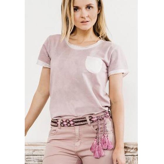 Smitten Bindegürtel LATINA Ethno Muster Nylon brauntöne-rose 