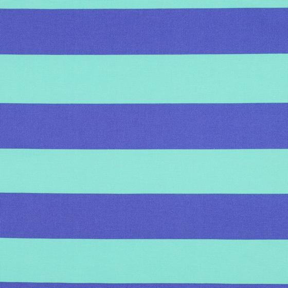 Canvas Blockstreifen mint blau