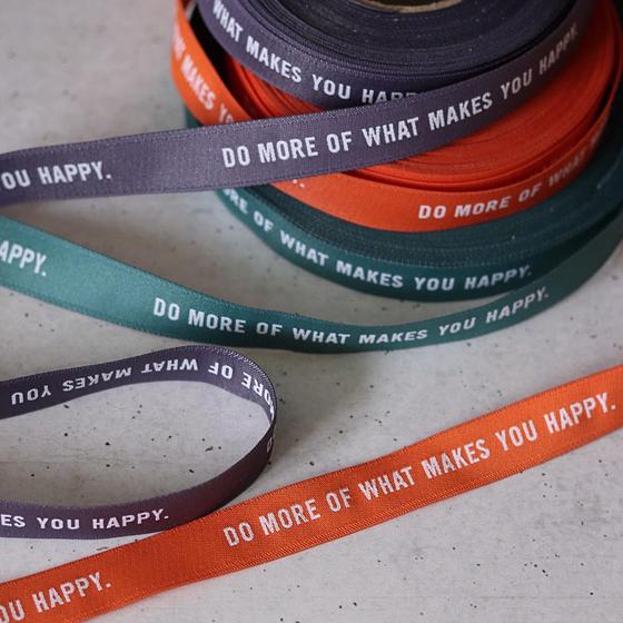 Webband Do more happy MehrEtikette pflaume