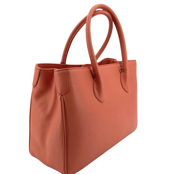 Maxima Handtasche mittel, salmone lachs apricot
