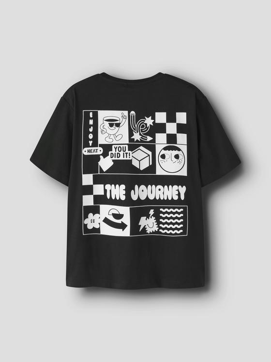 Name It T-Shirt The Journey Schwarz