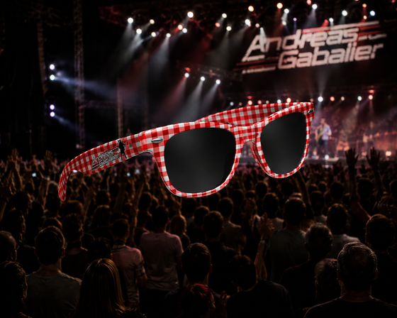 Sonnenbrille kariert "Neues Design"
