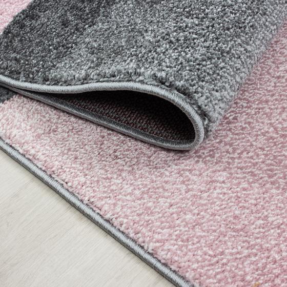 Lucca 160 x 230 cm siyah pembe