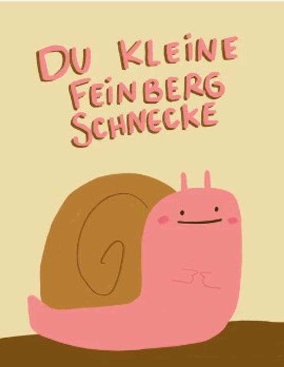 Postkarte Kleine Feinbergschnecke von Slinga Illustration