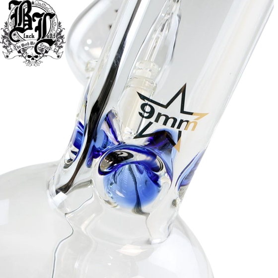 Glasbong, Black Leaf®, mit Vorkühler, 9mm