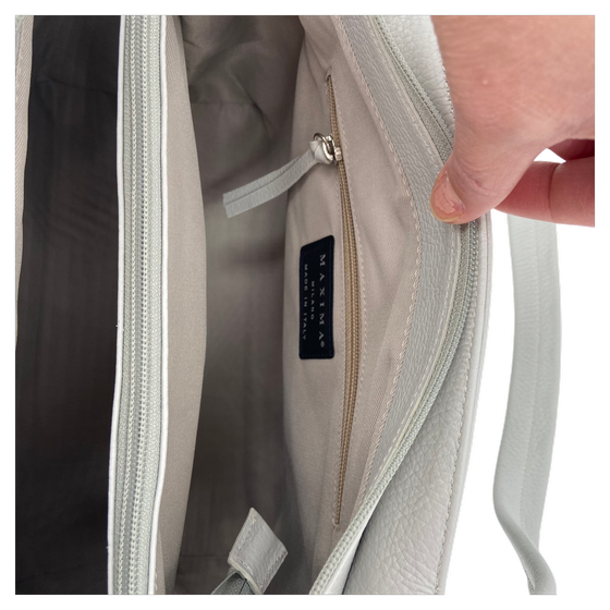 Maxima Arbeitstasche Schultertasche perla, hellgrau
