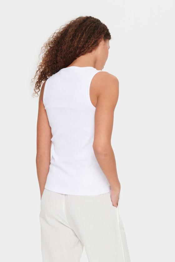 SAINT TROPEZ Tank Top AstaSZ 30512644 - weiß