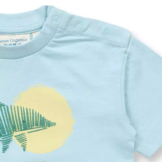 Sense Organics T-Shirt Anton Dolphin Light Blue