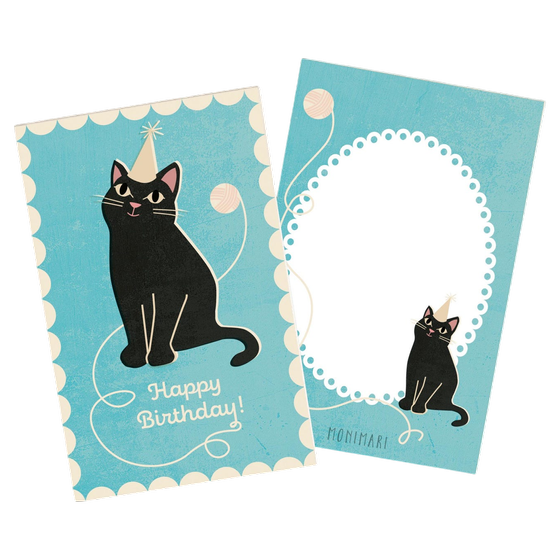 Minigruß Happy Birthday Katze