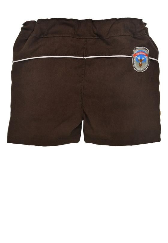 Trachtenshorts, verstellbarer Bund, braun