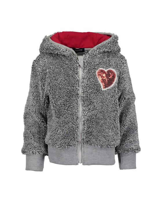 Puscheljacke mit Paillettenherz