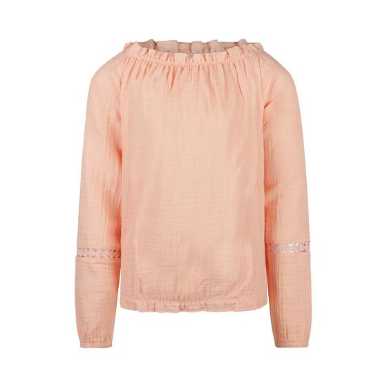 Musselin-Bluse, reine Baumwolle, rosa