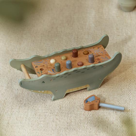 Little Dutch Holz Hammerbank Krokodil