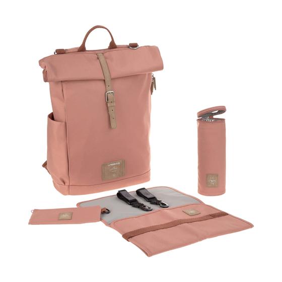 Rolltop-Wickelrucksack - ein Funktionswunder, 100% recycletes Polyester, zimt