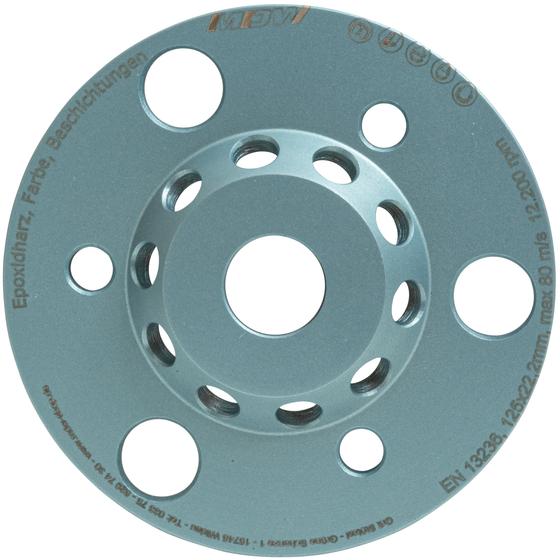 PKD Schleifteller <br> mit 6 PKD-Schneiden <br> Ø 125 / 175 mm <br> Weiche Beschichtungen