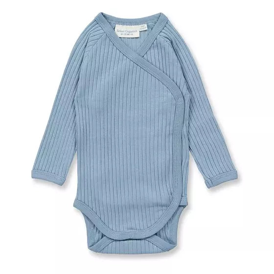 Sense Organics Wickelbody Langarm Ygon Light Denim