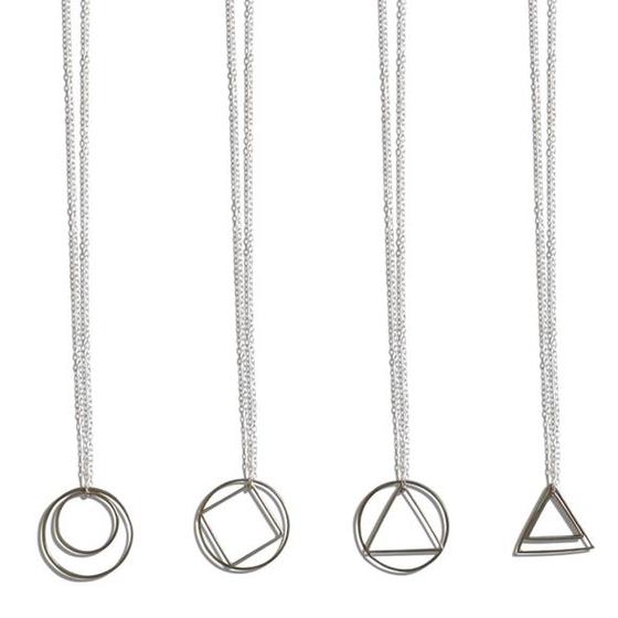 Kette Messing (Kreis Mit Dreieck)