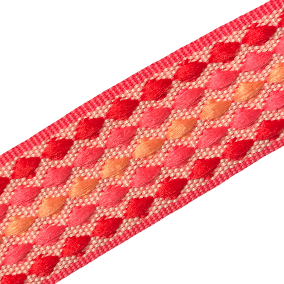 Gurtband Colourful Dots 38mm - pink rot
