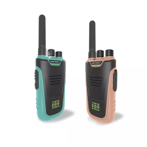 Kidywolf Walkie-Talkies mit Taschenlampe Hellblau Rosa