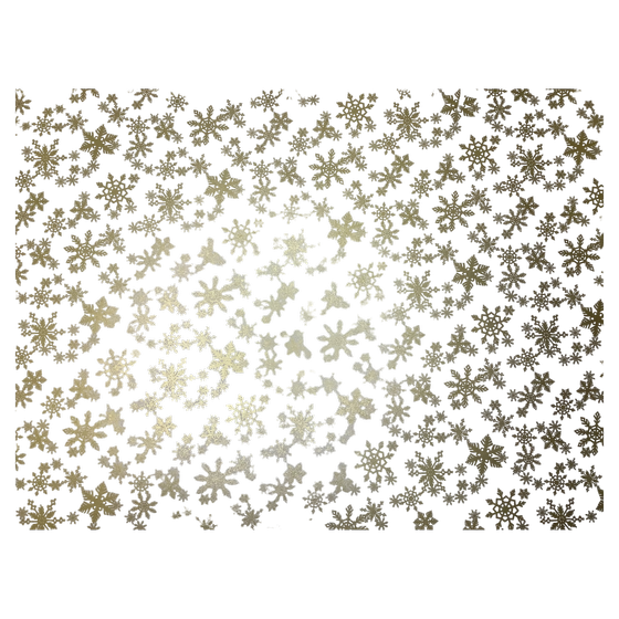 Italienisches Buntpapier - Weihnachten - Schneeflocken gold