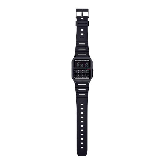 Casio Uhr gross Tasten CA-53WB-1BEF - New Edition - Resin Armband schwarz