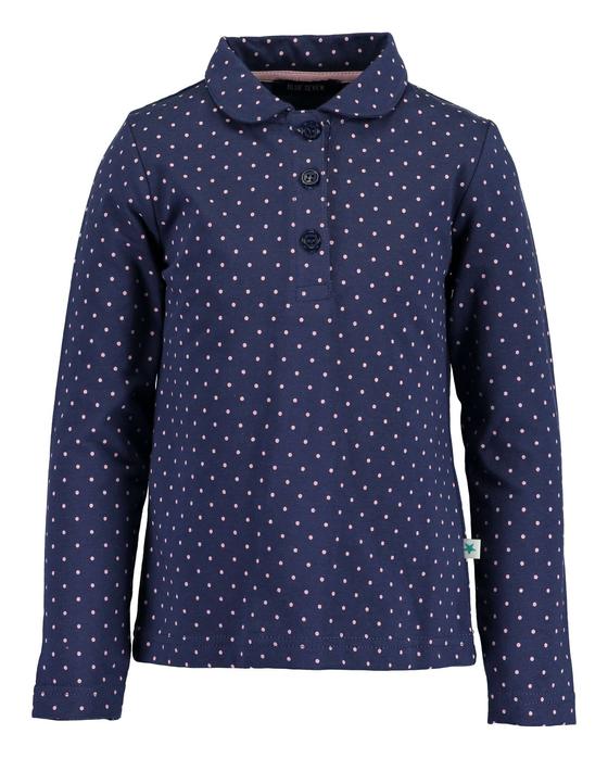 Poloshirt, Sweatbluse im süßen Pünktchen-Design