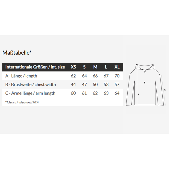 goldmarie LOVE PEACE MOIN Hoodie Gabi dunkelgrau-silber